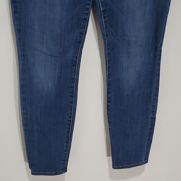 GAP dark wash 31x28 size 12 skinny jeans - Picture 2 of 6
